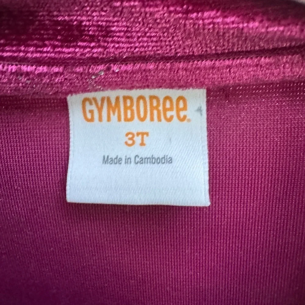 NWOT Gymboree 3T Maroon Velour Girls Star Long Sleeve Top Blouse